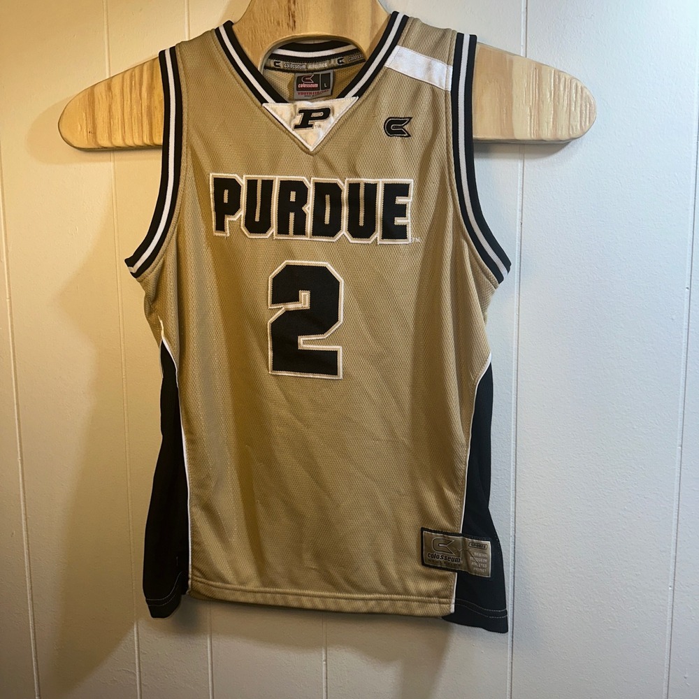 Colosseum Purdue Boilermakers Basketball Jersey Youth L 16/18 Gold Black #2